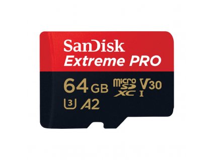 Pamäťová karta SANDISK EXTREME PRO microSDXC 64 GB 200/90 MB/s UHS-I U3 (SDSQXCU-064G-GN6MA)