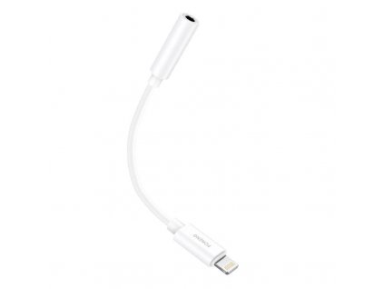 Audio kábel 3,5 mm jack k iPhone Foneng BM20 (biely)