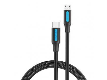 Kábel USB-C 2.0 na Micro USB Vention COVBH 2A 2m čierny