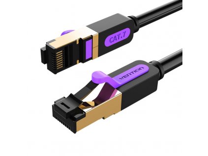 Sieťový kábel CAT7 SFTP Vention ICDBI RJ45 Ethernet 10Gbps 3m čierny