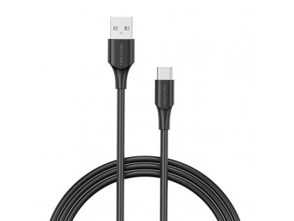 Kábel USB 2.0 na USB-C Vention CTHBC 3A, 0,25 m čierny