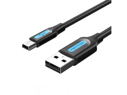 Kábel USB 2.0 A na Mini-B Vention COMBH 2 m čierny PVC