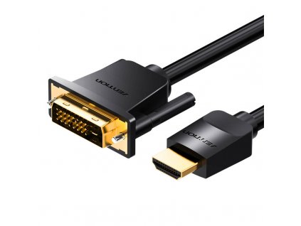 Kábel HDMI na DVI (24+1) Vention ABFBF 1m, 4K 60Hz/ 1080P 60Hz (čierny)
