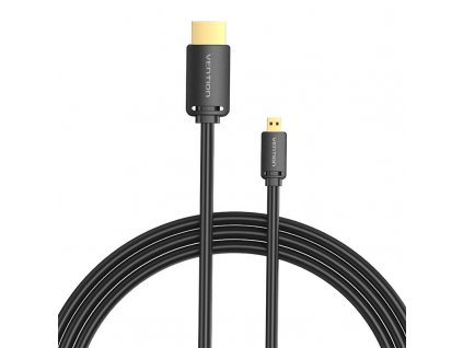 Kábel HDMI-D samec na HDMI-A samec Vention AGIBF 1 m, 4K 60 Hz (čierny)