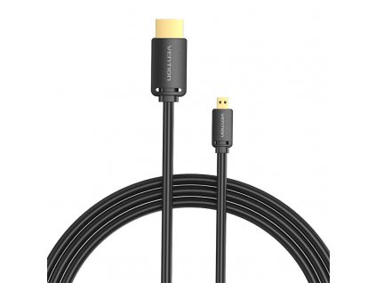Kábel HDMI-D samec na HDMI-A samec Vention AGIBG 1,5 m, 4K 60 Hz (čierny)