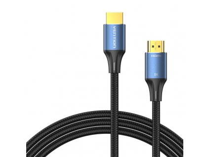 Kábel HDMI 2.1 Vention ALGLJ, 5 m, 8K 60Hz/ 4K 120Hz (modrý)