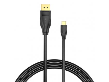 Kábel USB-C na DisplayPort 1.4 Vention CGYBG, 1,5 m, 8K 60Hz/4K 120Hz (čierny)