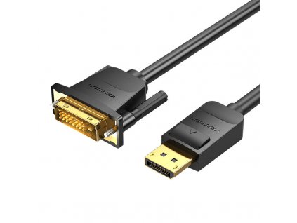 Kábel DisplayPort na DVI (24+1) 2m Vention HAFBH 1080P 60Hz(Black)