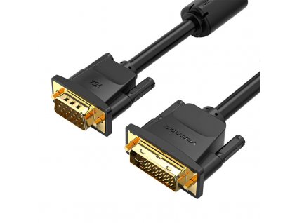 Kábel DVI (24+5) na VGA Vention EACBG 1,5 m, 1080P 60Hz (čierny)