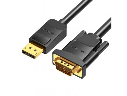 Kábel DisplayPort na VGA Vention HBLBI 3 m, 1080P 60 Hz (čierny)