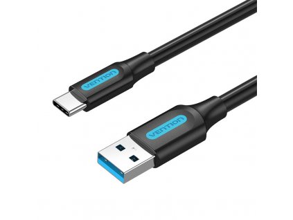 Kábel USB 3.0 A na USB-C Vention COZBF 3A 1m čierny PVC
