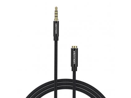 Audio kábel TRRS 3,5 mm samec na 3,5 mm samica Vention BHCBH 2 m čierny