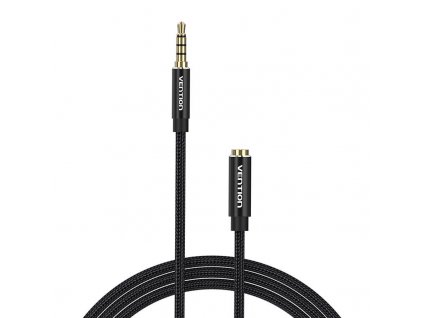 Audio kábel TRRS 3,5 mm samec na 3,5 mm samica Vention BHCBI 3 m čierny