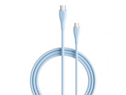 Kábel USB-C 2.0 na USB-C Vention TAWSG 1,5 m, PD 100 W, modrý silikón