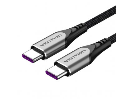 Kábel USB-C 2.0 na USB-C Vention TAEHH 2m PD 100W sivý