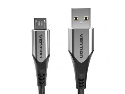 Kábel USB 2.0 A na Micro USB Vention COAHD 3A 0,5 m sivý