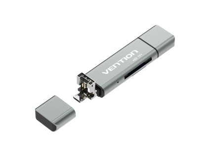 Multifunkčná čítačka kariet USB2.0 Vention CCJH0 Gray