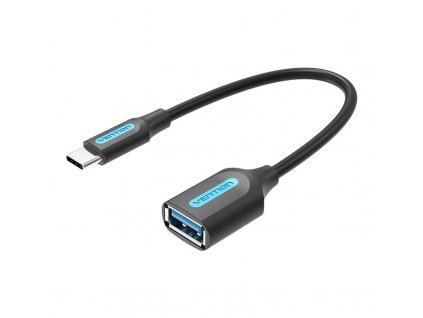 Kábel USB-C 3.1 samec na USB samica OTG Vention CCVBB 0,15 m, 2A, čierny