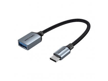 Kábel USB 3.0 samec na USB samica OTG Vention CCXHB 0,15 m (sivý)