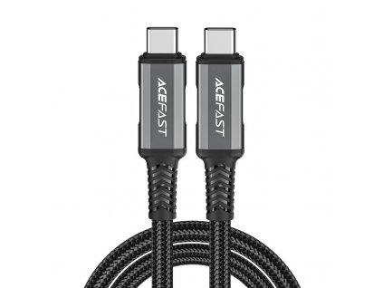 Kábel USB-C na USB-C Acefast C1-09, 48 W, 1 m (čierno-šedý)