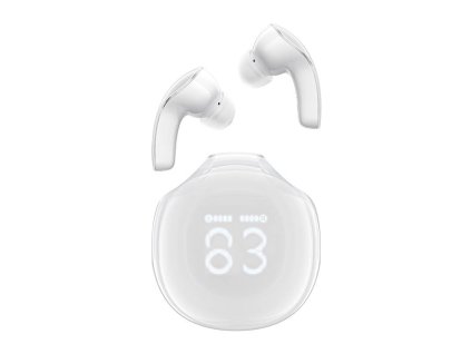 Slúchadlá TWS Acefast T9, Bluetooth 5.3, IPX4 (porcelánovo biele)