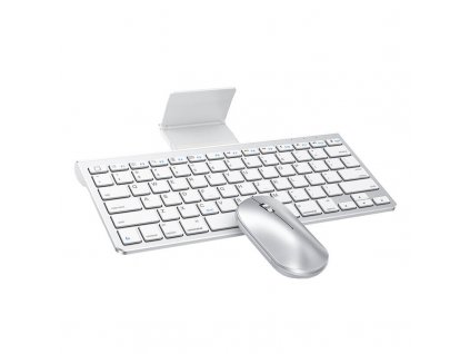 Kombinovaná myš a klávesnica pre IPad/IPhone Omoton KB088 (strieborná)