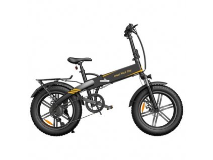 ADO A20F XE 250W Electric Bike 20*4.0 Inch Fat Tire Folding Frame 7-Speed Gears Removable 10.4 AH Lithium-Ion Battery E-bike - Black