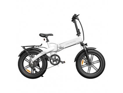 ADO A20F XE 250W Electric Bike 20*4.0 Inch Fat Tire Folding Frame 7-Speed Gears Removable 10.4 AH Lithium-Ion Battery E-bike - White