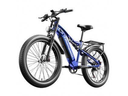 2023 New Shengmilo MX03 Electric Mountain Bike 26*3.0 inch Fat Tire 500W Bafang Motor 40km/h Max Speed 48V 15Ah Battery 180kg Load SHIMANO 7-Speed Gear Dual Hydraulic Disc Brake
