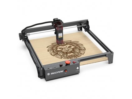Mecpow X3 Laser Engraver, 5W Laser Power, Fixed-Focus, 0.01mm Accuracy, 10000 mm/min Engraving Speed, Safety Lock, Emergency Stop, Flame Detection, Gyroscope Sensor, 410x400mm - EU Plug