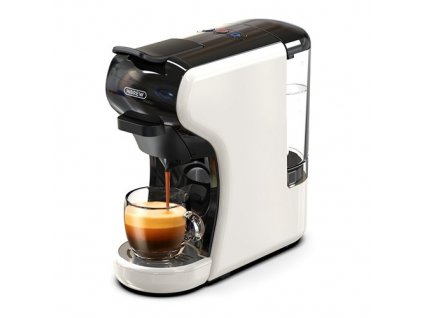 HiBREW H1A 4 IN 1 Expresso Coffee Machine Compatible with Dolce Gusto Ground Coffee - White