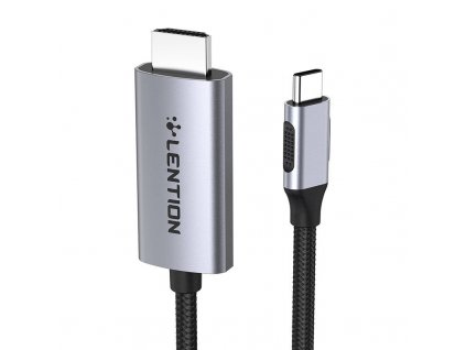 Kábel Lention USB-C na 4K60Hz HDMI, 3 m (sivý)