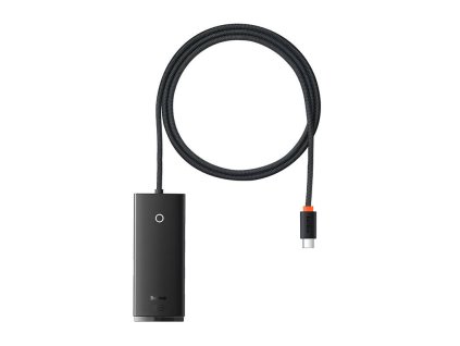 Rozbočovač radu Baseus Lite 4v1 USB-C na 4x USB 3.0 + USB-C, 1 m (čierny)