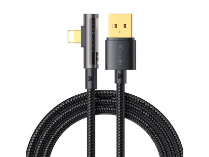 Mcdodo CA-3510 Kábel USB na blesk s 90-stupňovým hranolom, 1,2 m (čierny)