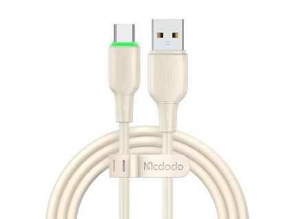 Kábel USB na USB-C Mcdodo CA-4750 s LED svetlom 1,2 m (béžový)