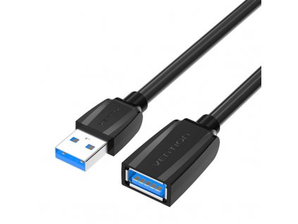 Predlžovací kábel USB 3.0, samec USB na samicu USB, Vention 3 m (čierny)