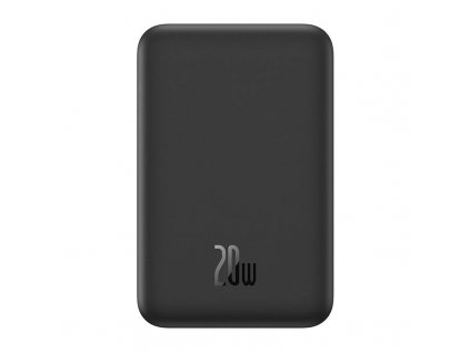 Magnetická mini powerbanka Baseus 5000mAh, USB-C 20W (čierna)