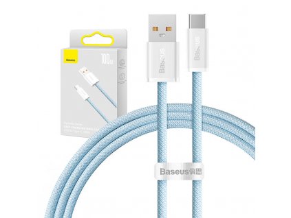 Kábel USB na USB-C Baseus Dynamic Series, 100 W, 1 m (modrý)