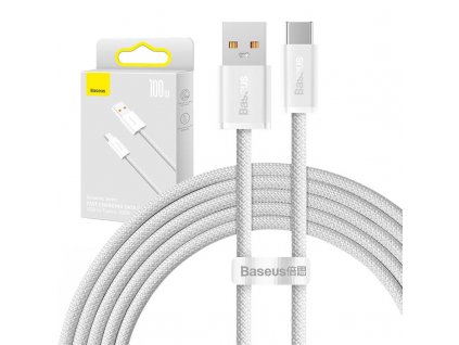 Kábel USB na USB-C Baseus Dynamic Series, 100 W, 2 m (biely)