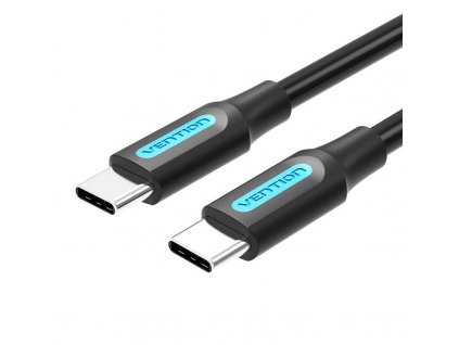 Kábel USB-C 2.0 Vention COSBD PD60W 0,5 m čierny PVC