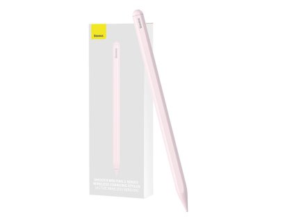 Bezdrôtový nabíjací stylus pre telefón / tablet Baseus Smooth Writing (ružový)