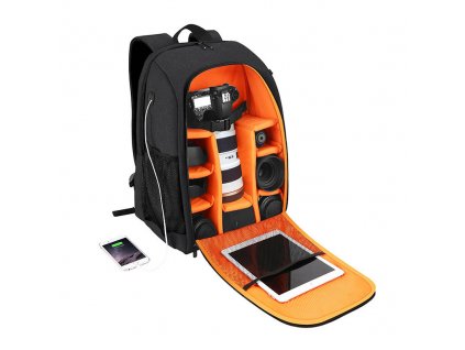 Vodotesný batoh na fotoaparát Puluz (čierny) PU5011B