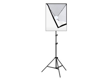 Puluz Studio softbox 50x70cm, statív, LED žiarovka 1 ks PU5070EU