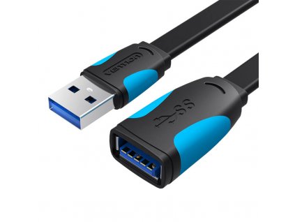 Plochý predlžovač USB 3.0 Vention VAS-A13-B100 1m čierny
