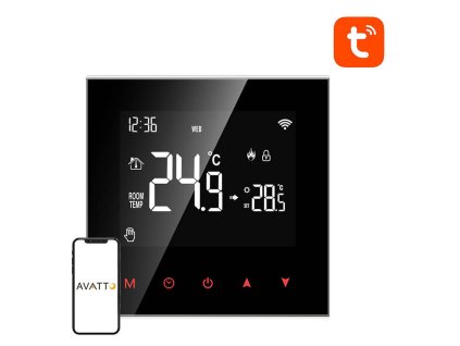 Inteligentný termostat vykurovania kotla Avatto WT100 3A WiFi Tuya