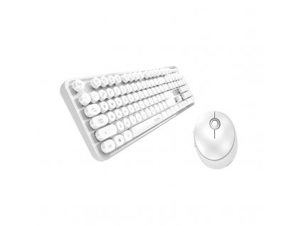 Bezdrôtový set klávesnica + myš MOFII Sweet 2.4G (biela)