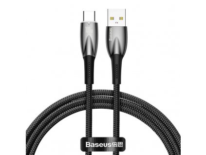 Kábel USB pre sériu Baseus Glimmer USB-C, 100 W, 1 m (čierny)