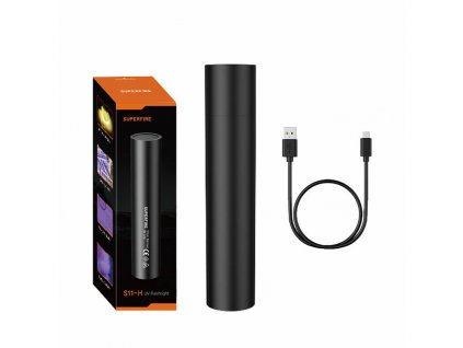 UV baterka Supfire S11-H, USB, 365NM, 800mAh