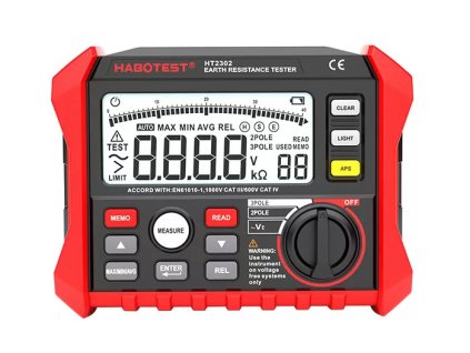 Habotest HT2302 Digitálny tester zemného odporu