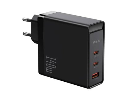 GaN 140W nabíjačka Mcdodo CH-2911, 2x USB-C, USB-A (čierna)